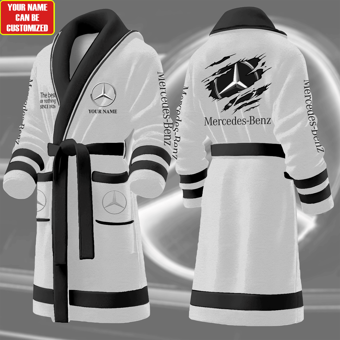 Personalized Merc Fleece Bathrobe Q271001
