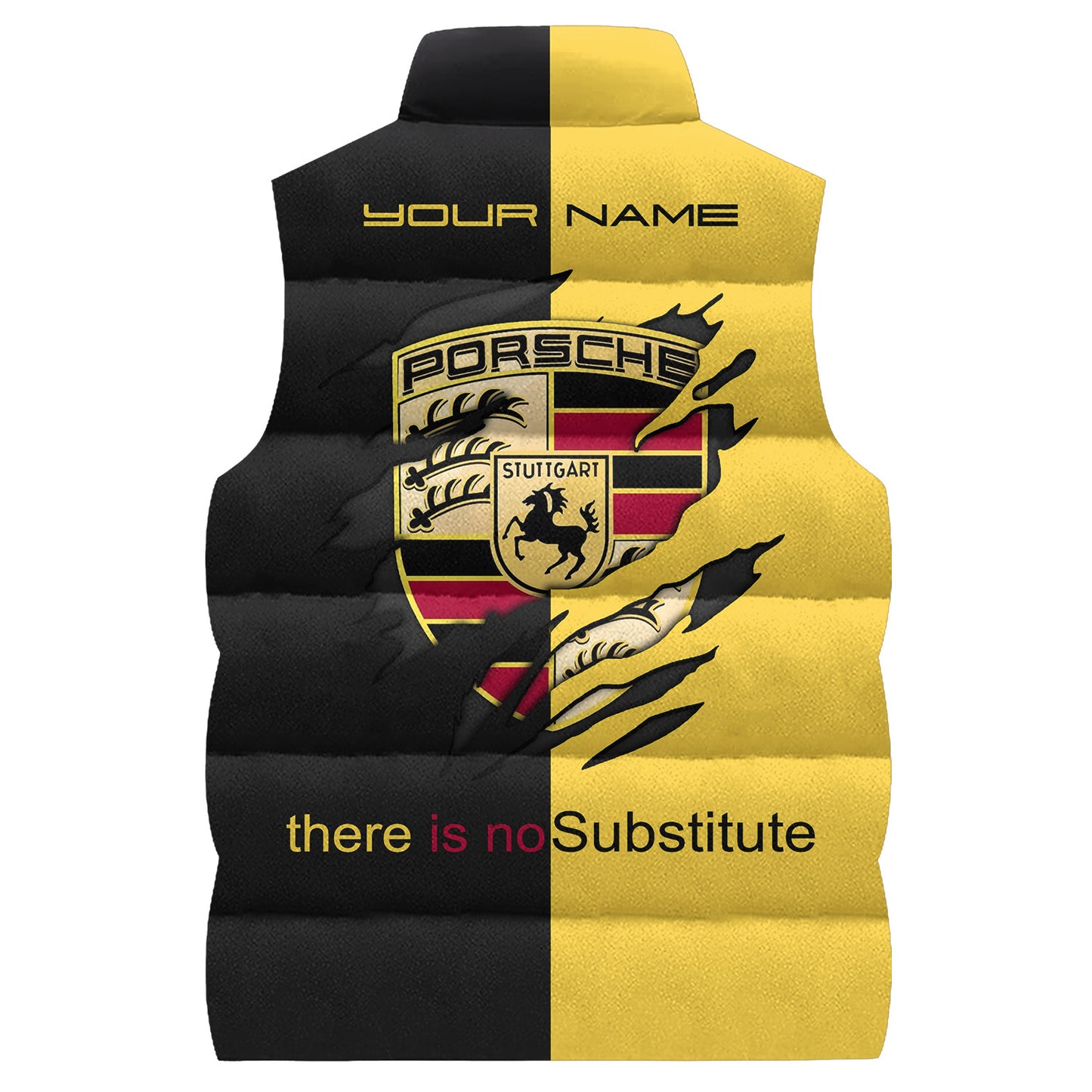 Personalized Pors Sleeveless Windproof Puffer Jacket 3D