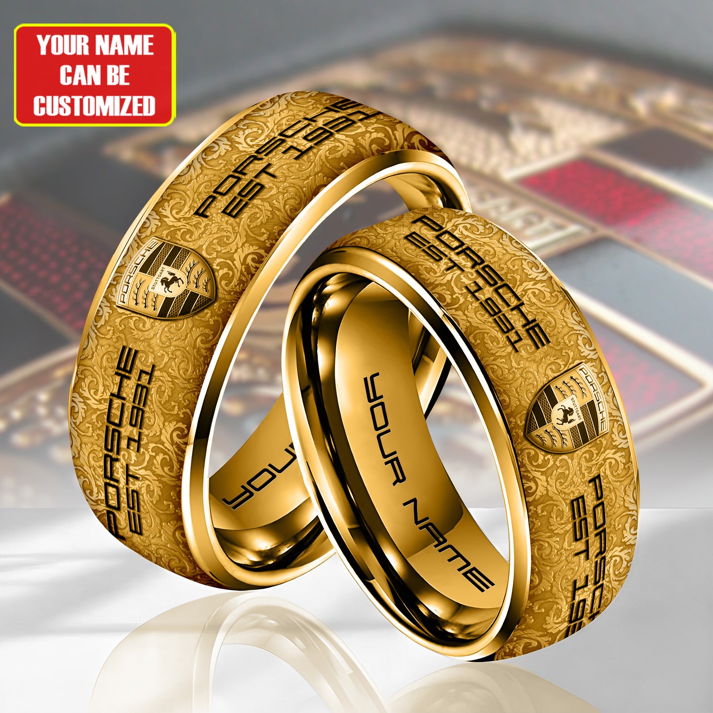 Personalized Pors EST 1931 Luxury Alloy Ring