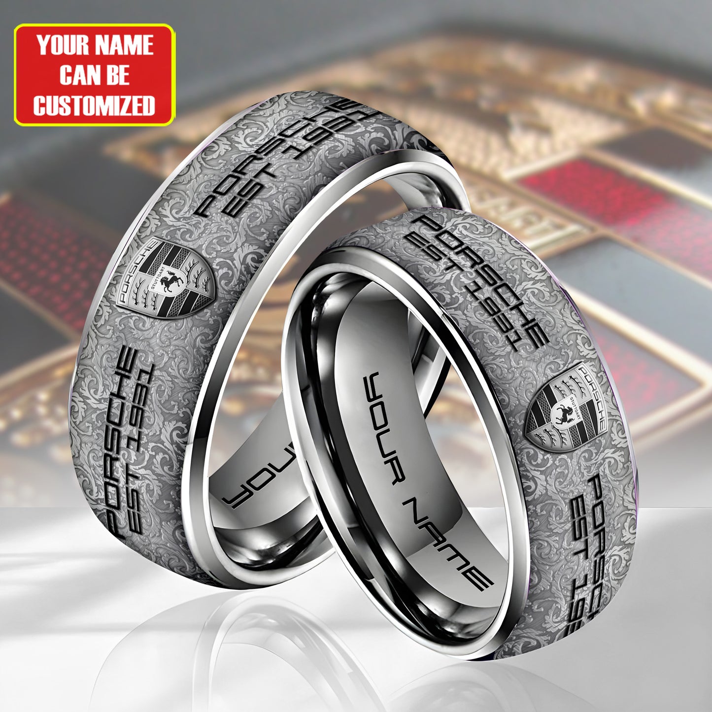 Personalized Pors EST 1931 Luxury Alloy Ring