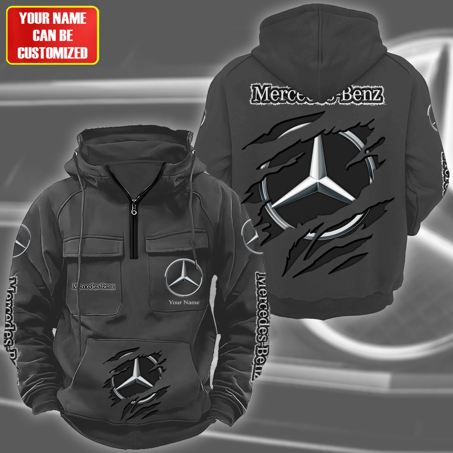 Personalized Merc Est 1926 Retro Cotton Hoodie