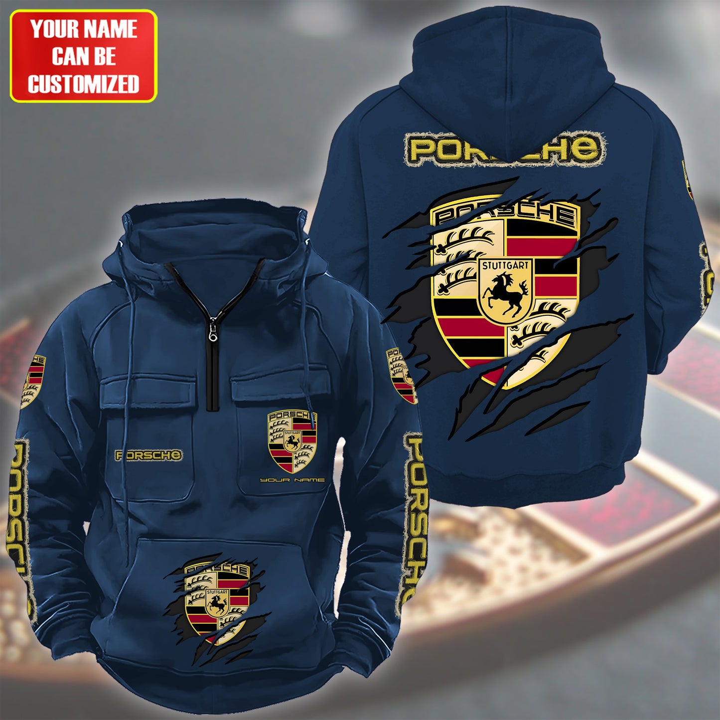 Personalized Pors Est 1931 Retro Cotton Hoodie