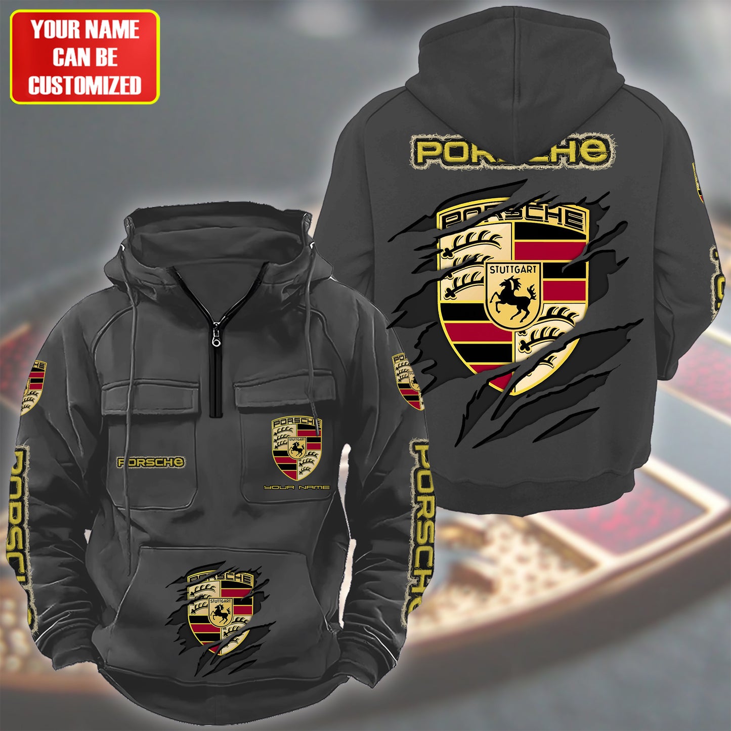 Personalized Pors Est 1931 Retro Cotton Hoodie