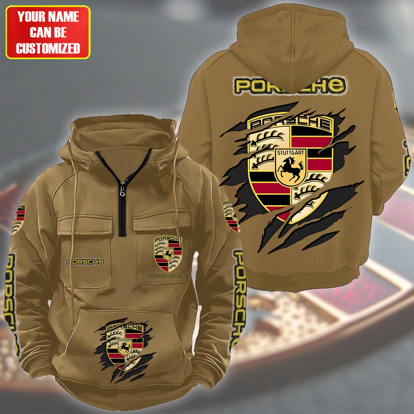 Personalized Pors Est 1931 Retro Cotton Hoodie