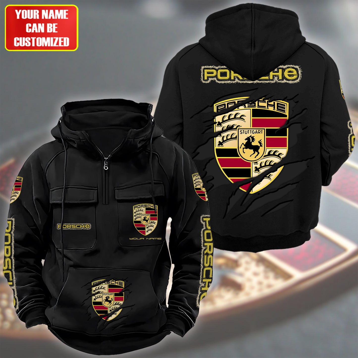 Personalized Pors Est 1931 Retro Cotton Hoodie