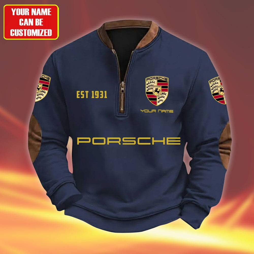 Personalized Pors Quarter-Zip Sweater