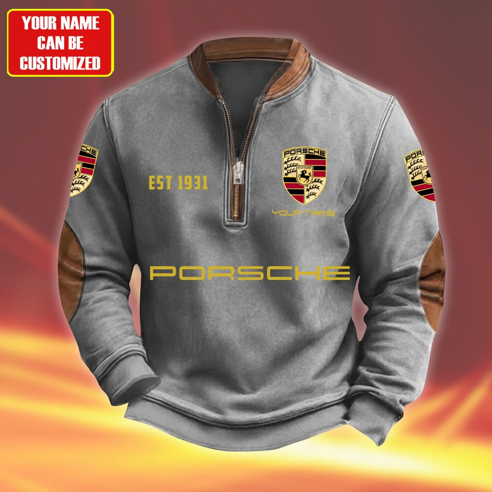 Personalized Pors Quarter-Zip Sweater