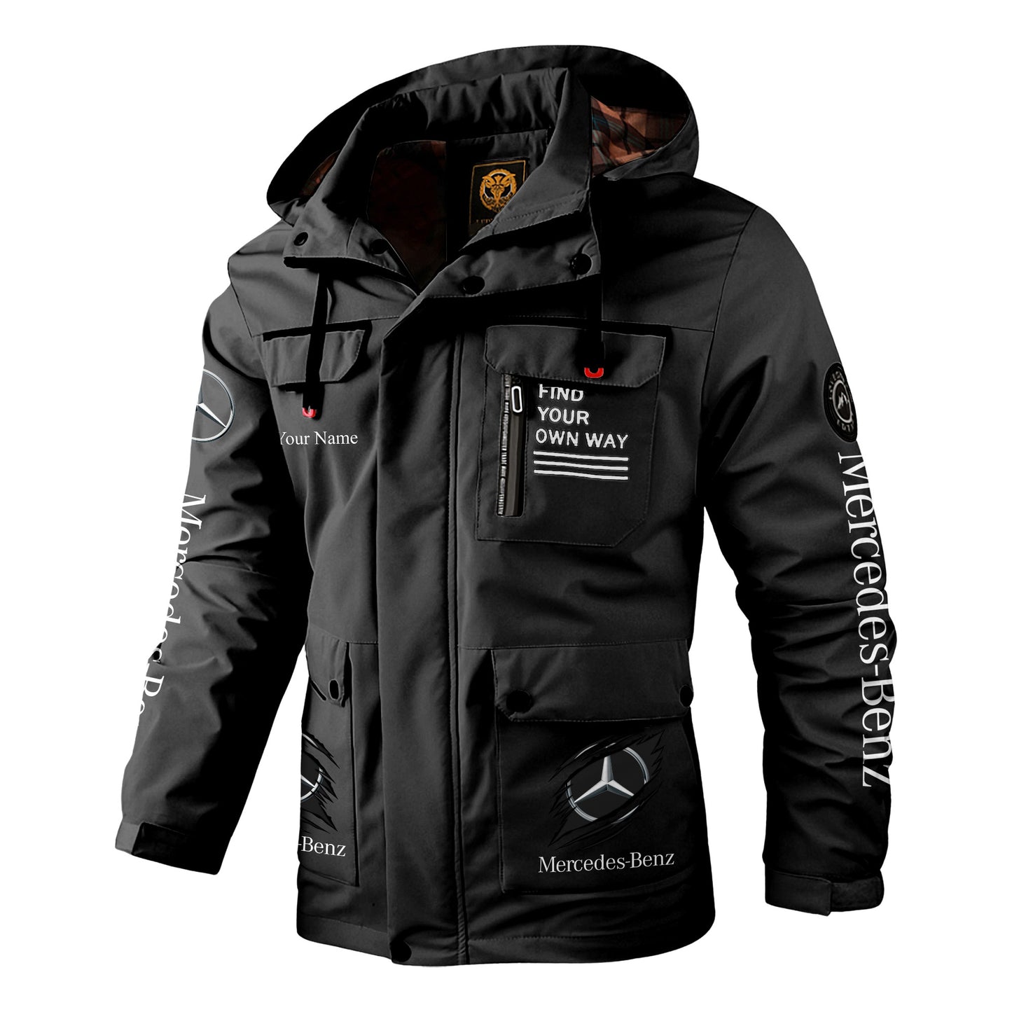 Personalized Merc EST 1926 Windbreaker Hooded Jacket