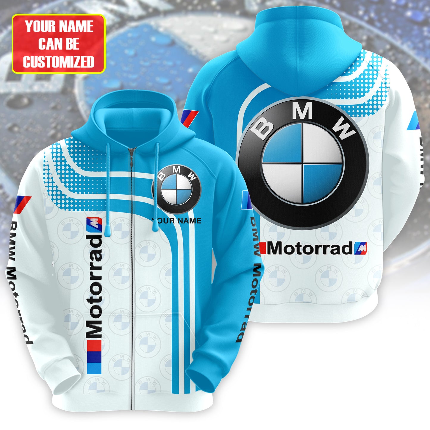 Personalized BW Motorrad 3D All over Printed Hoodie and Sweatpants set