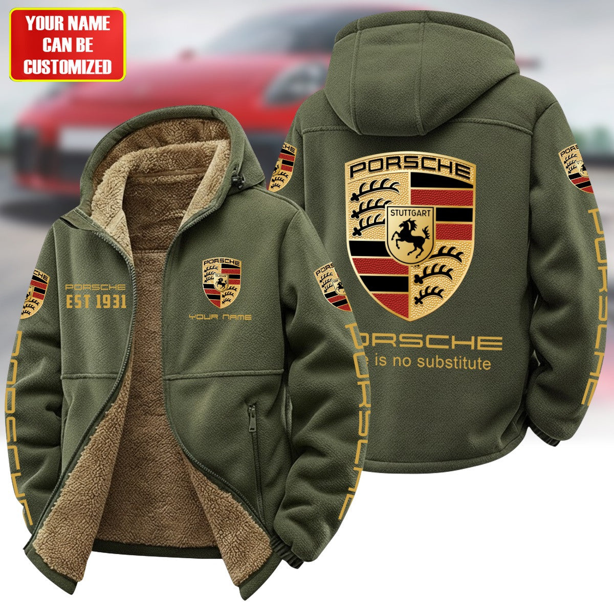 Personalized Pors Warm Fleece Jacket