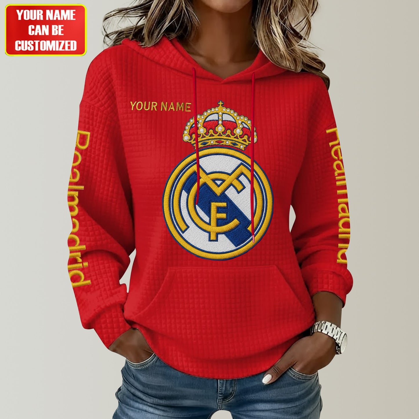 Personalized Real All Over Print Casual Hoodie