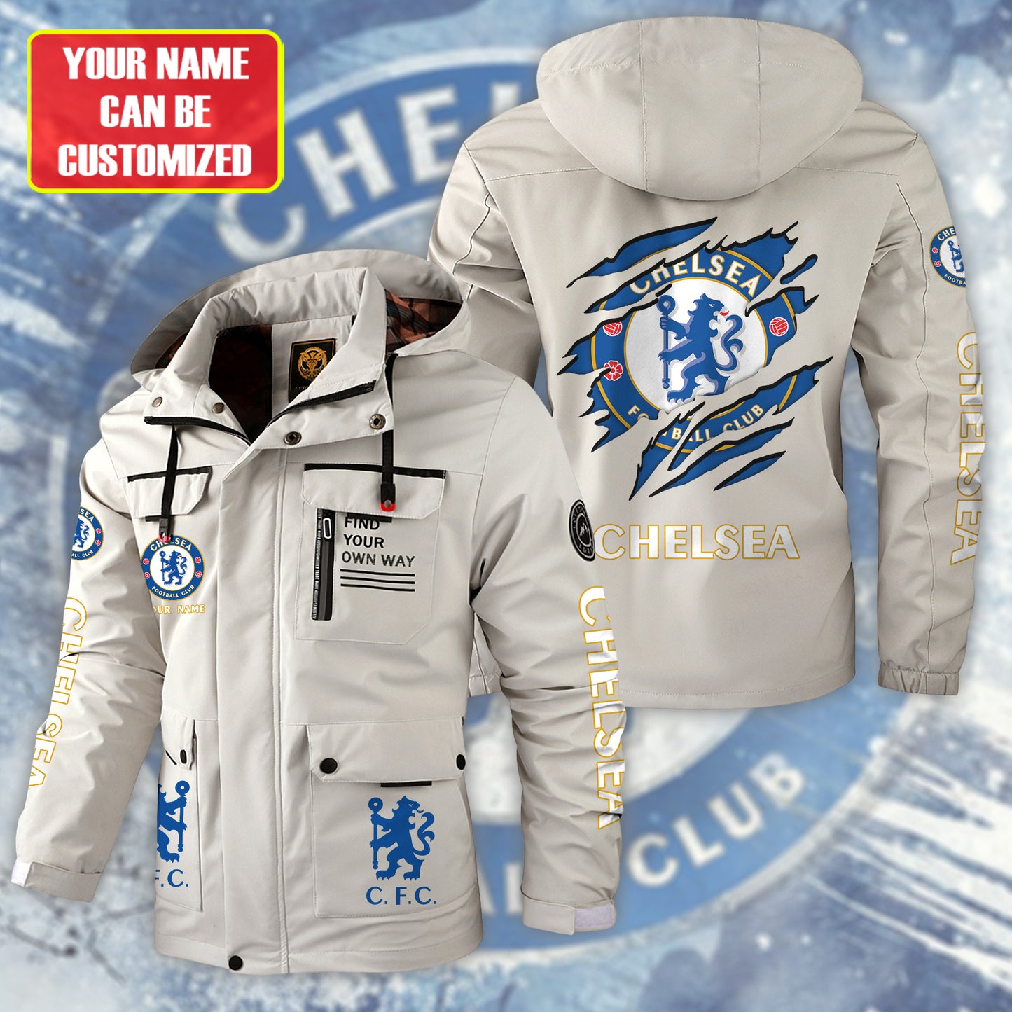 Personalized CFC Windbreaker Hooded Jacket Q211101