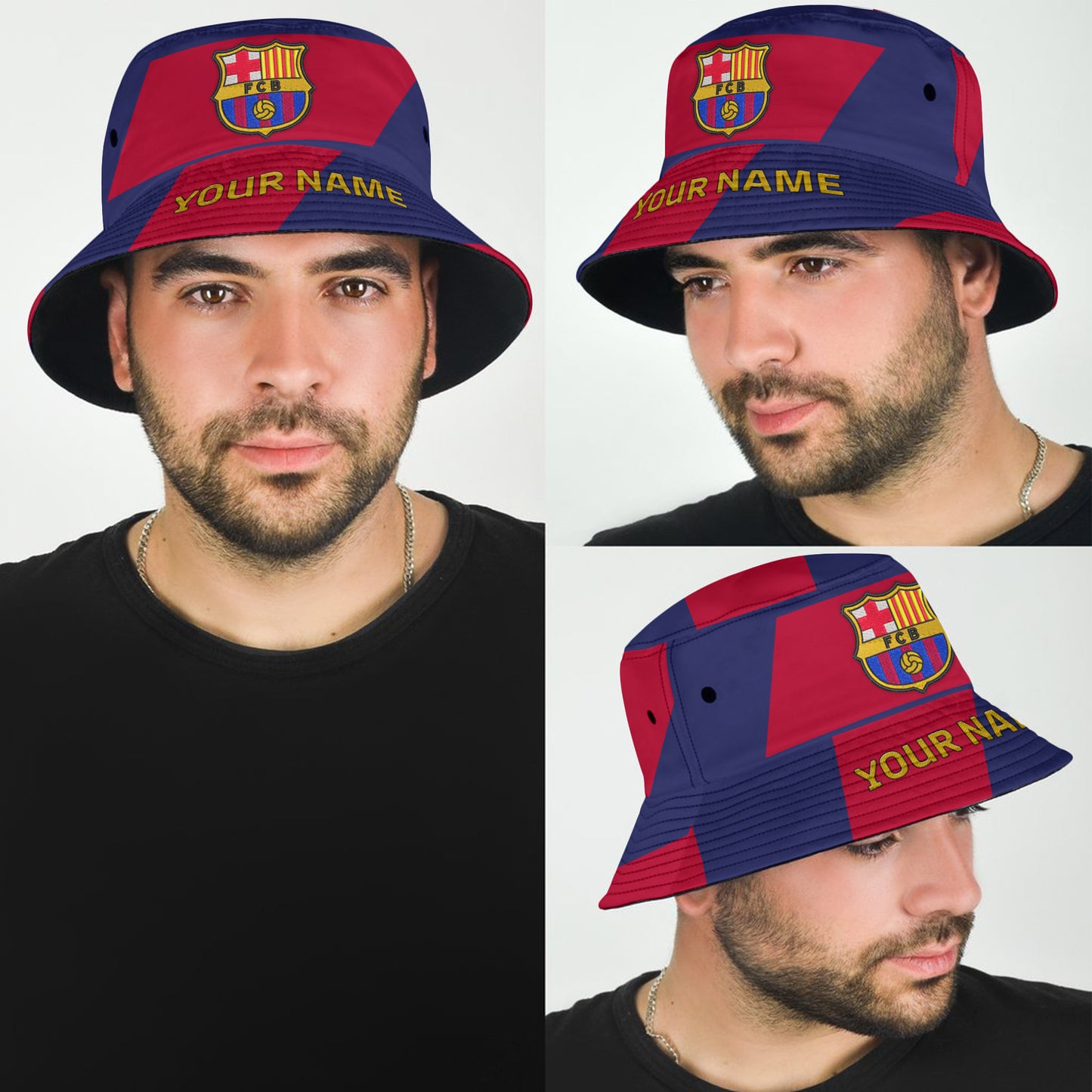 Barca 25/26 Embroidery Pattern Bucket Hat