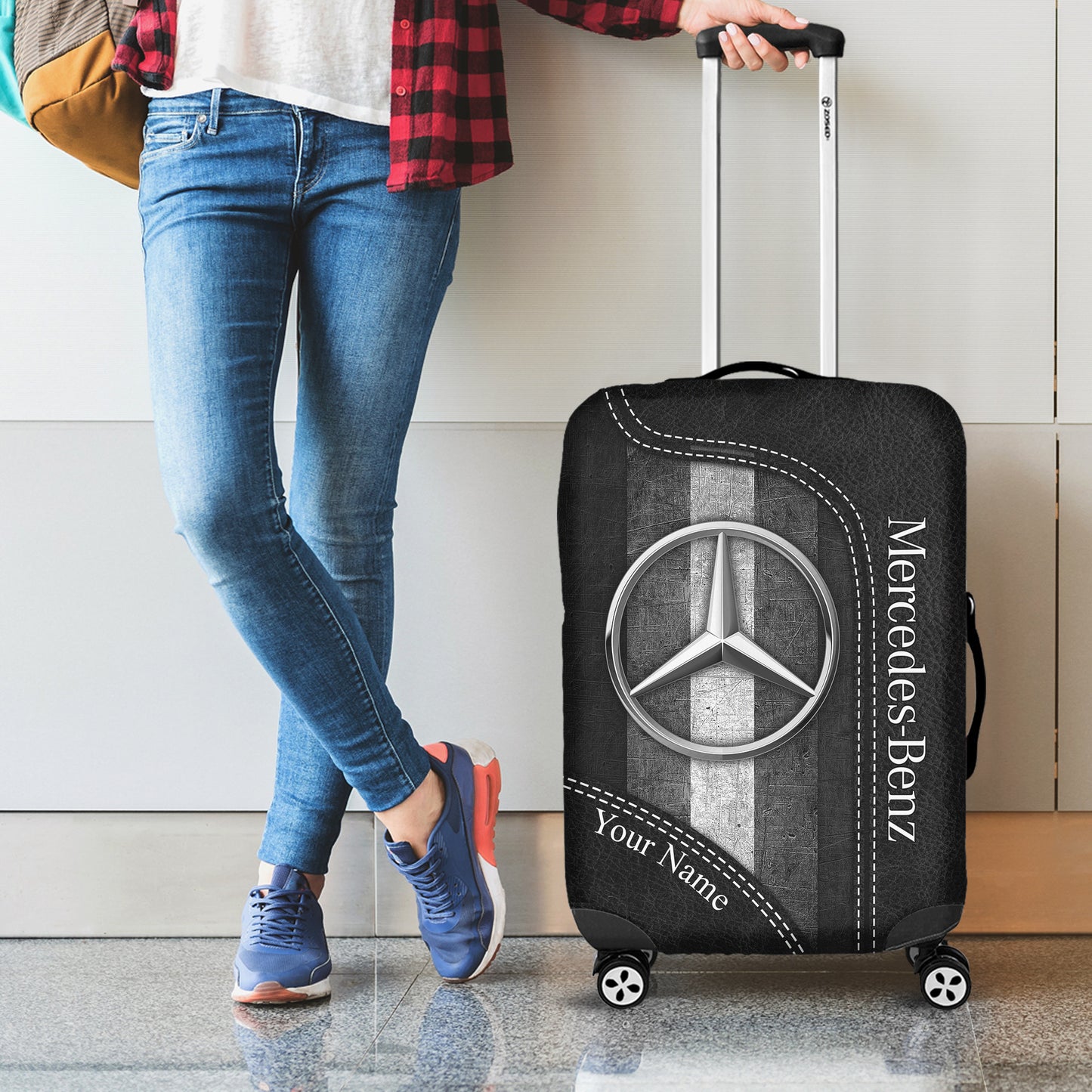 Personalized Merc Luggage Cover