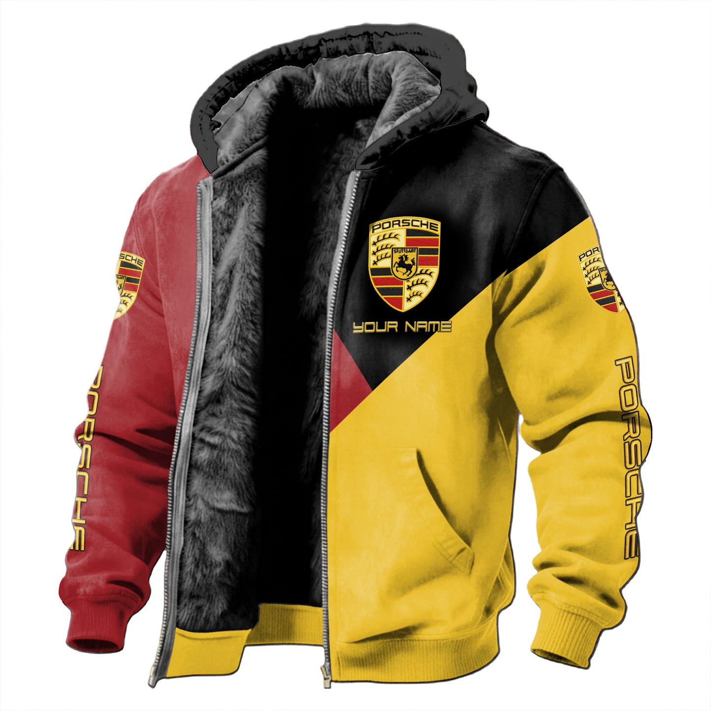 Personalized Pors Sport Fleece inside Jacket