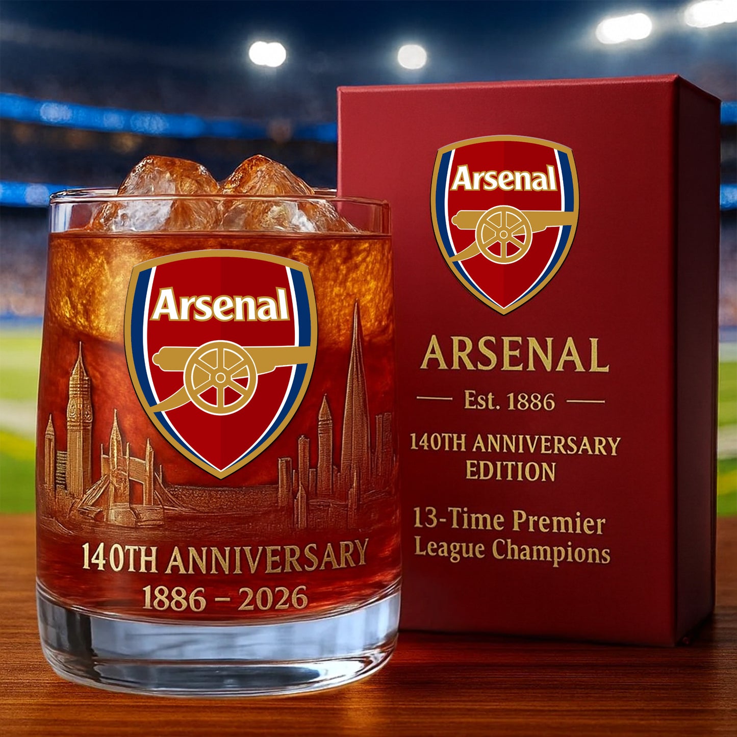 Personalized ASN 140 Years Anniversary Whisky , ASN Whiskey Glass V2