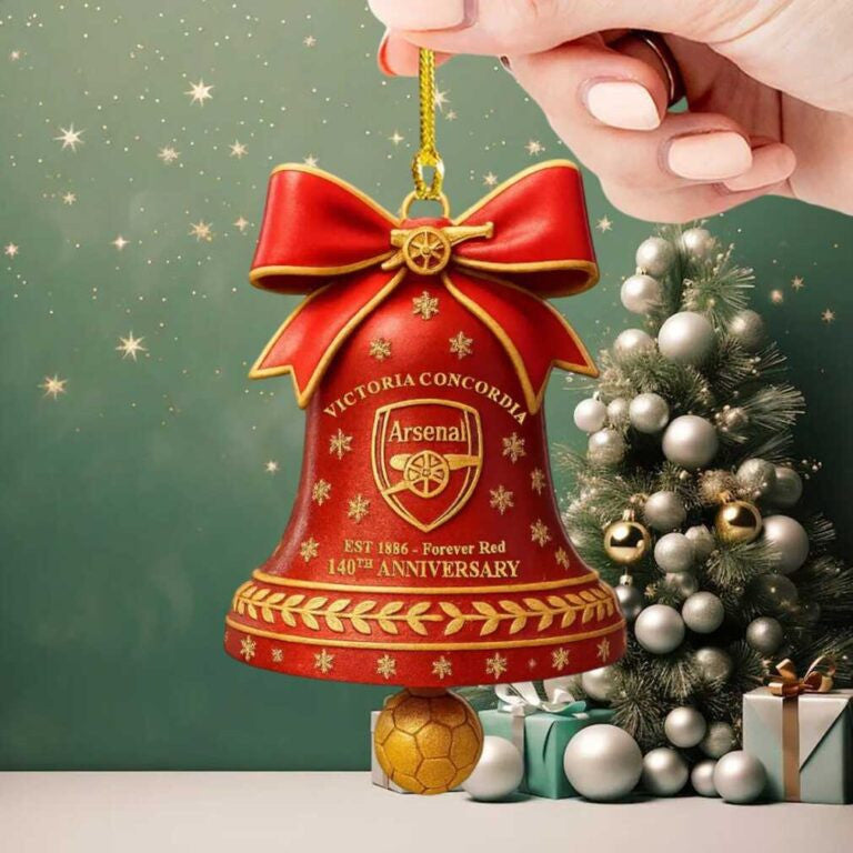 Jinger Arsenal 140th Anniversary Christmas Ornament V3