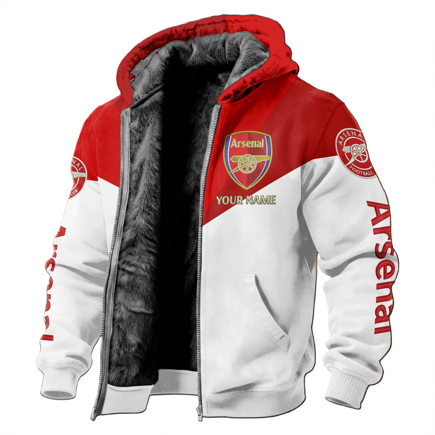 Personalized Arsenal Fleece inside Jacket V2