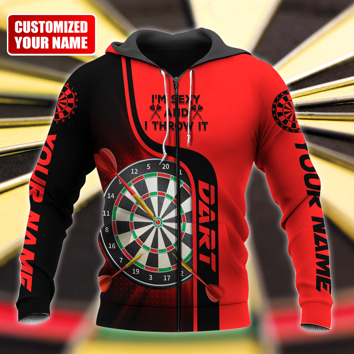 Personalized Name Darts Q4 All Over Printed Unisex Shirt Q130902