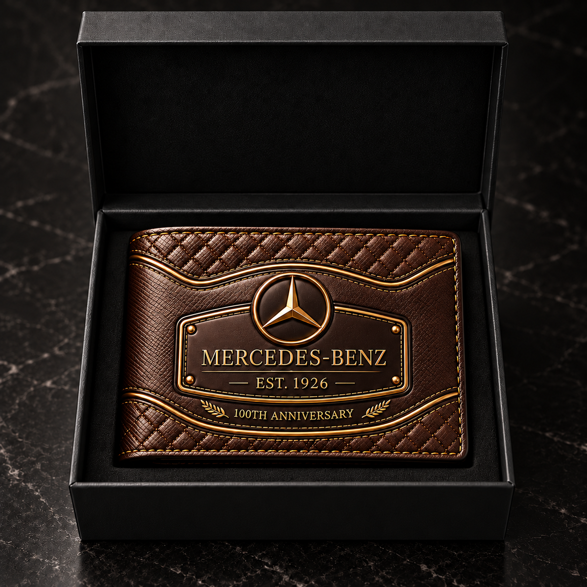 Merc 100TH Anniversary Gold Edition 2026 Leather Wallet