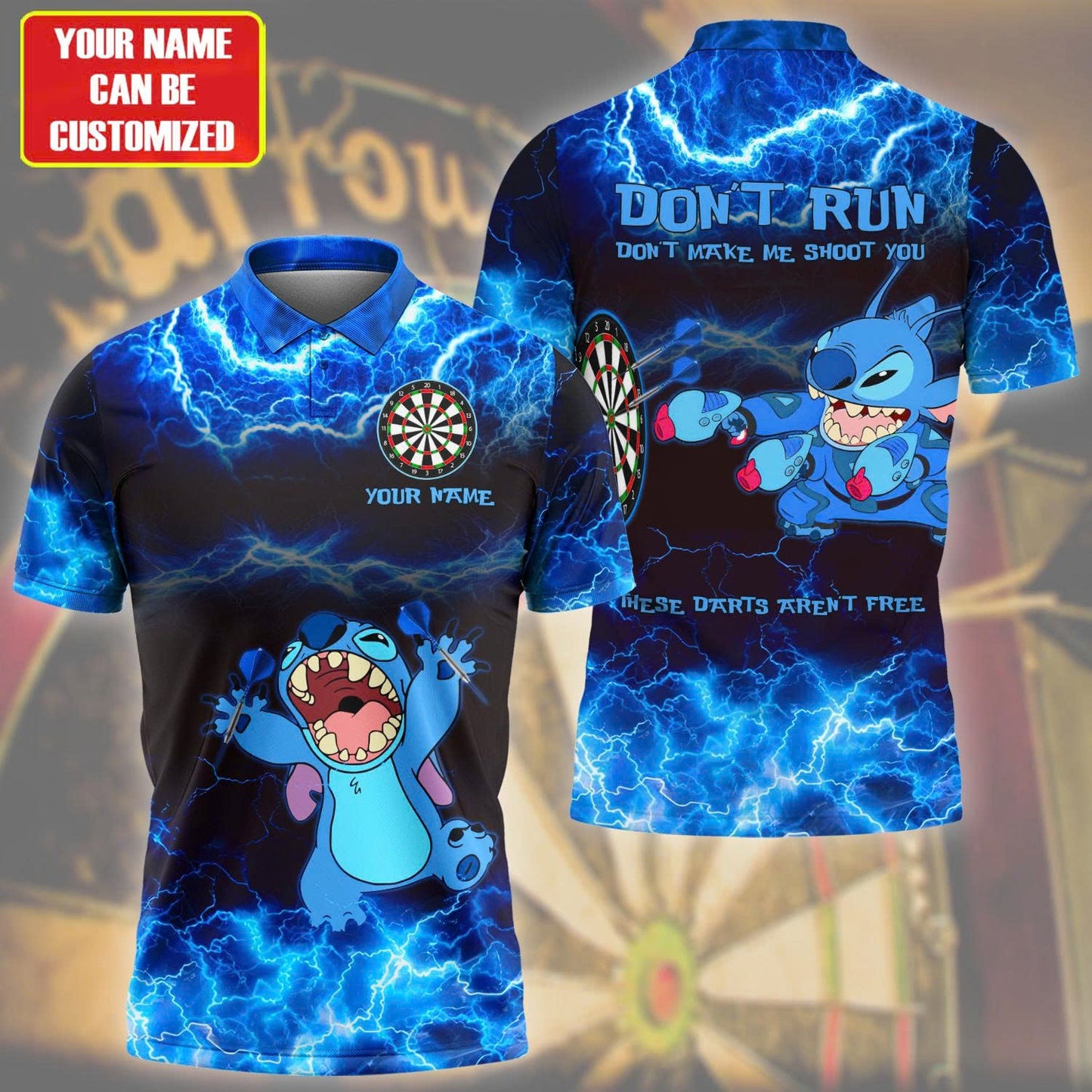 Personalized Name St Darts Blue Version All Over Printed Unisex Shirt TD210501