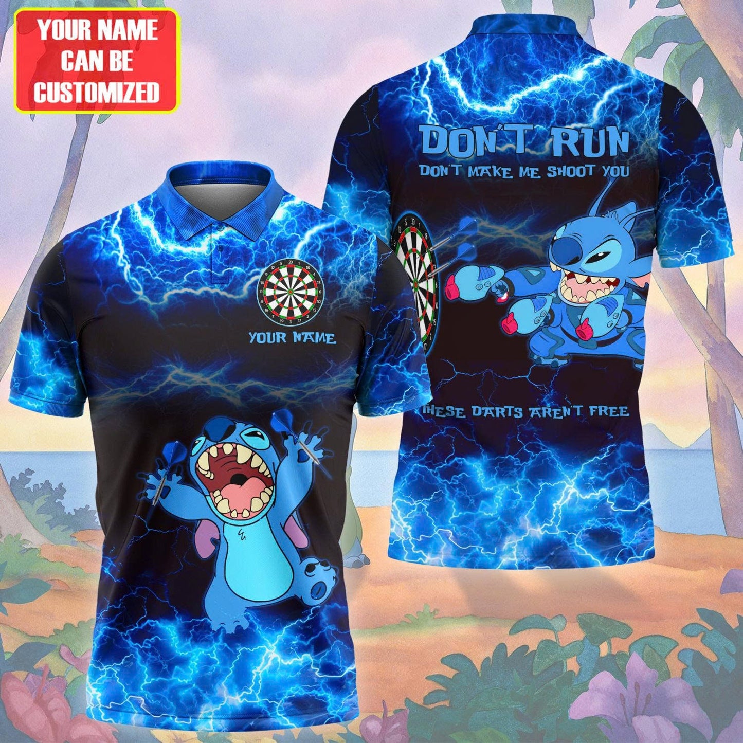 Personalized Name St Darts Blue Version All Over Printed Unisex Shirt TD210501