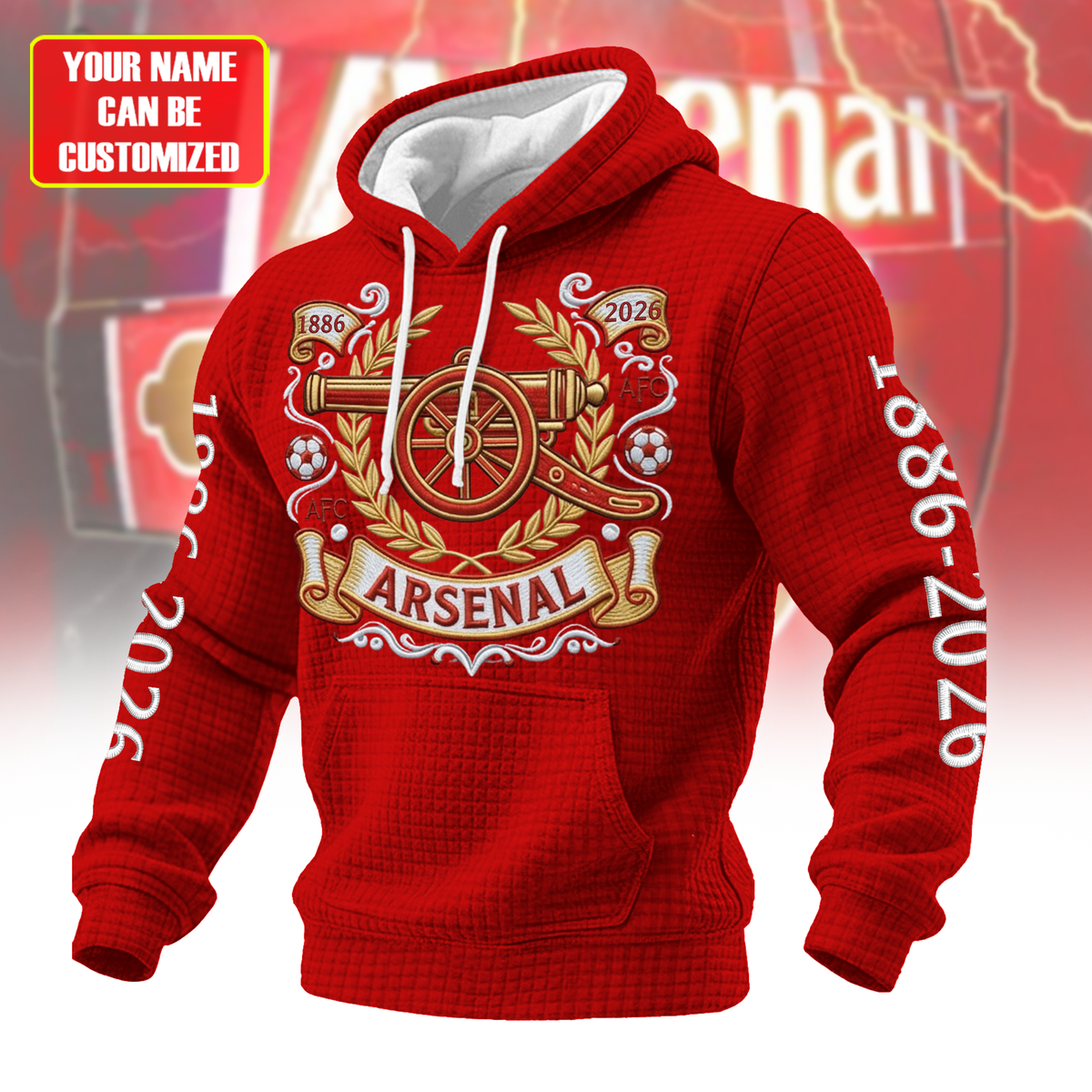 Personalized Ars 140th Fabric Hooded Sweatshirt
