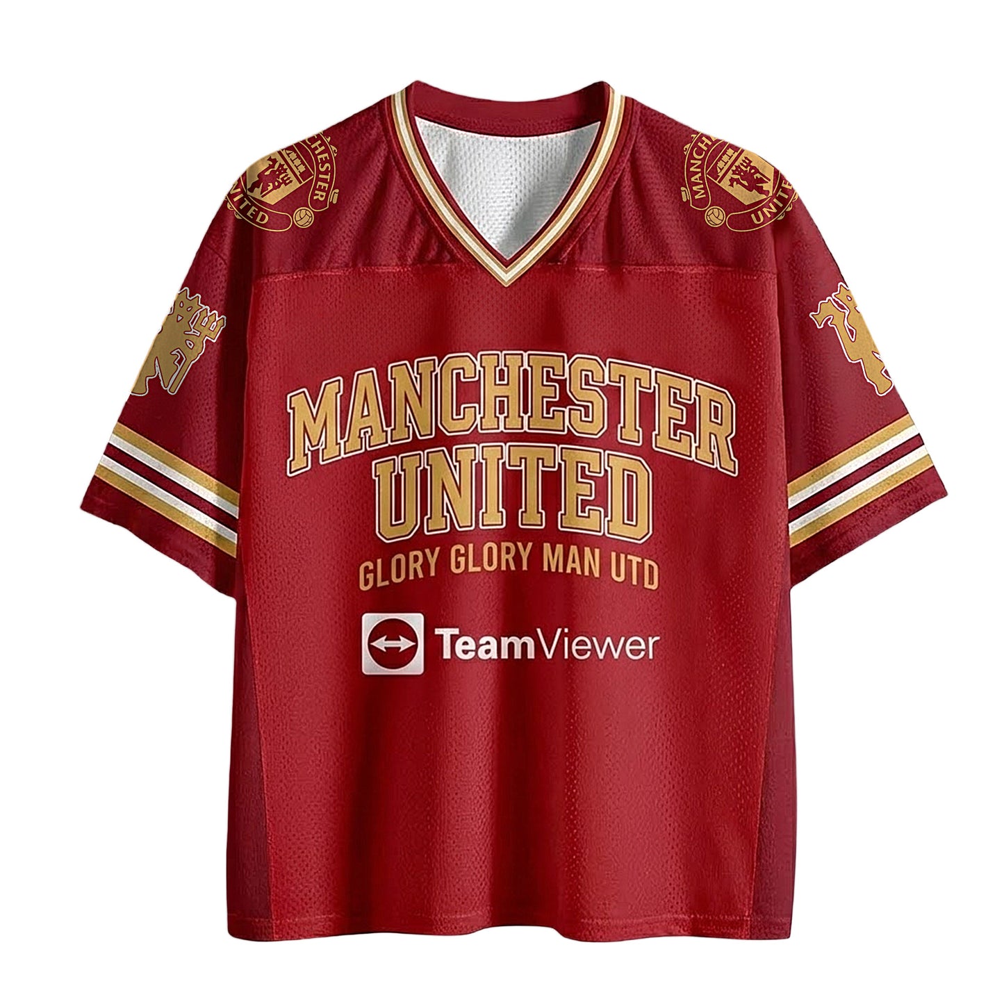 M.U Glory Glory Man Utd Two Mesh Jersey Shirt