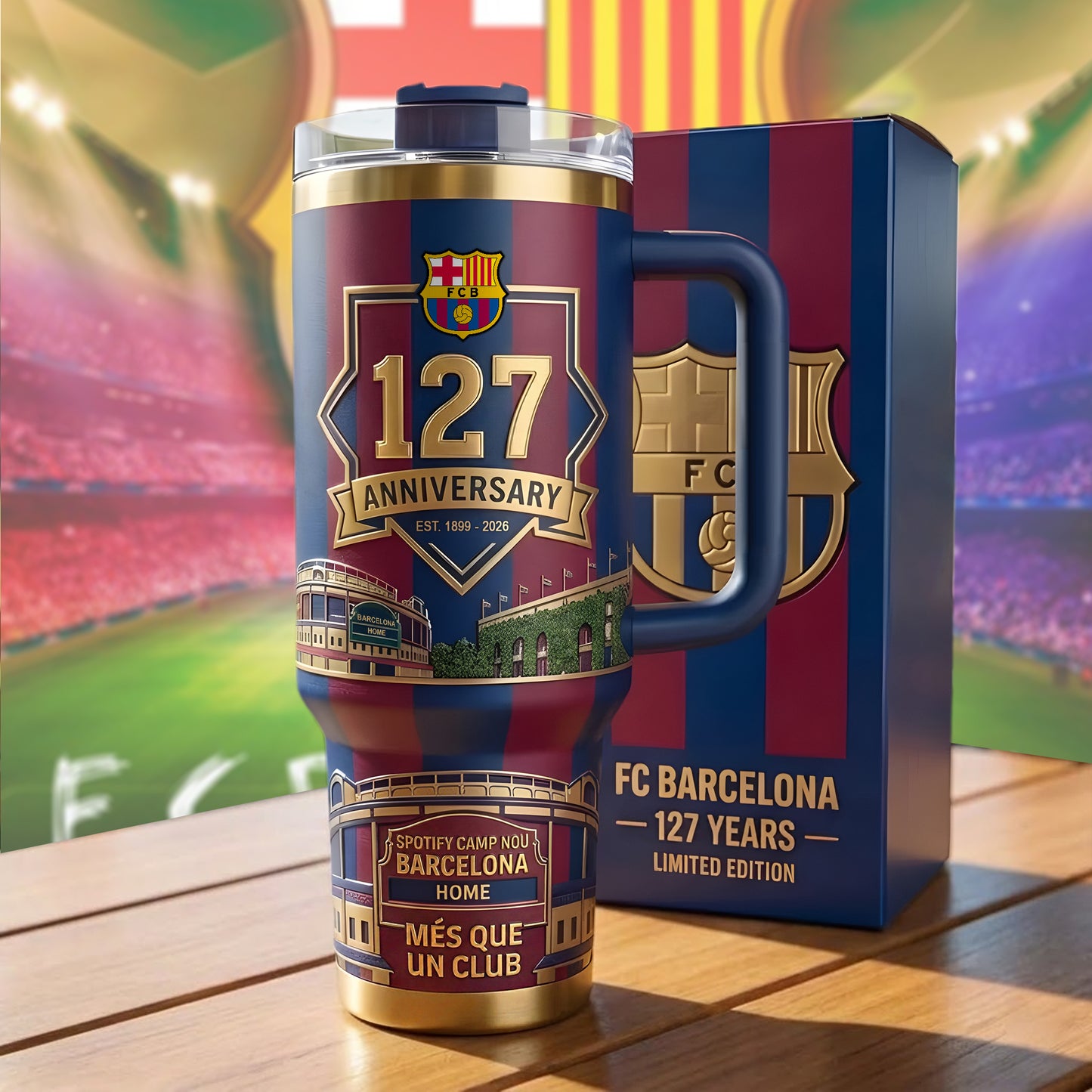 Barca FC 127th Anniversary Home Insulated Tumbler 30oz 40oz