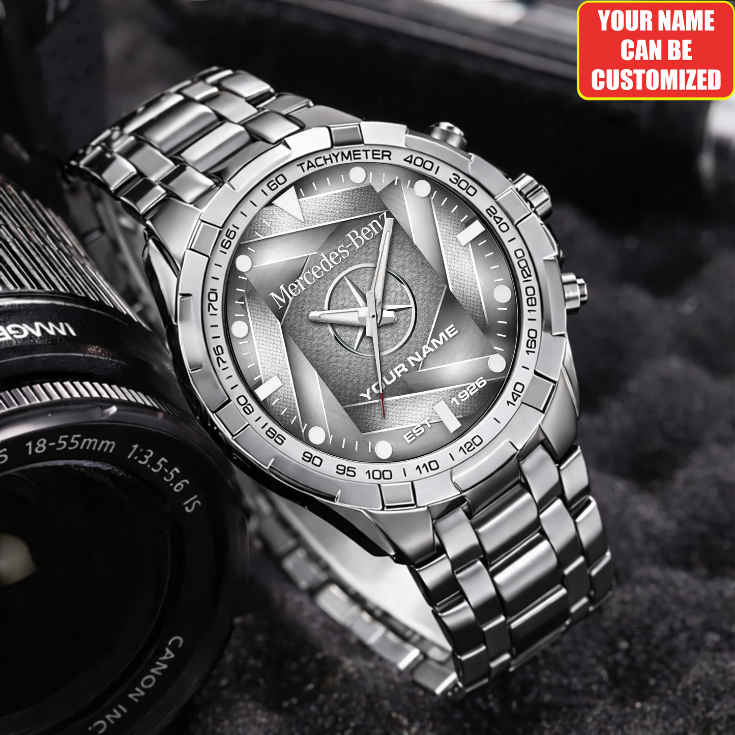 Personalized Merc EST 1926 Alloy Quartz Watch