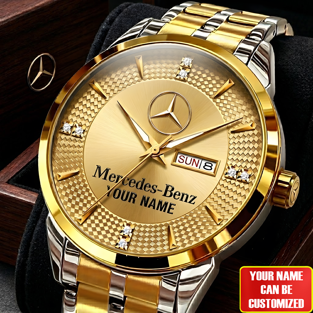 Mercedes Custom Name Luxury Quartz Men Watch