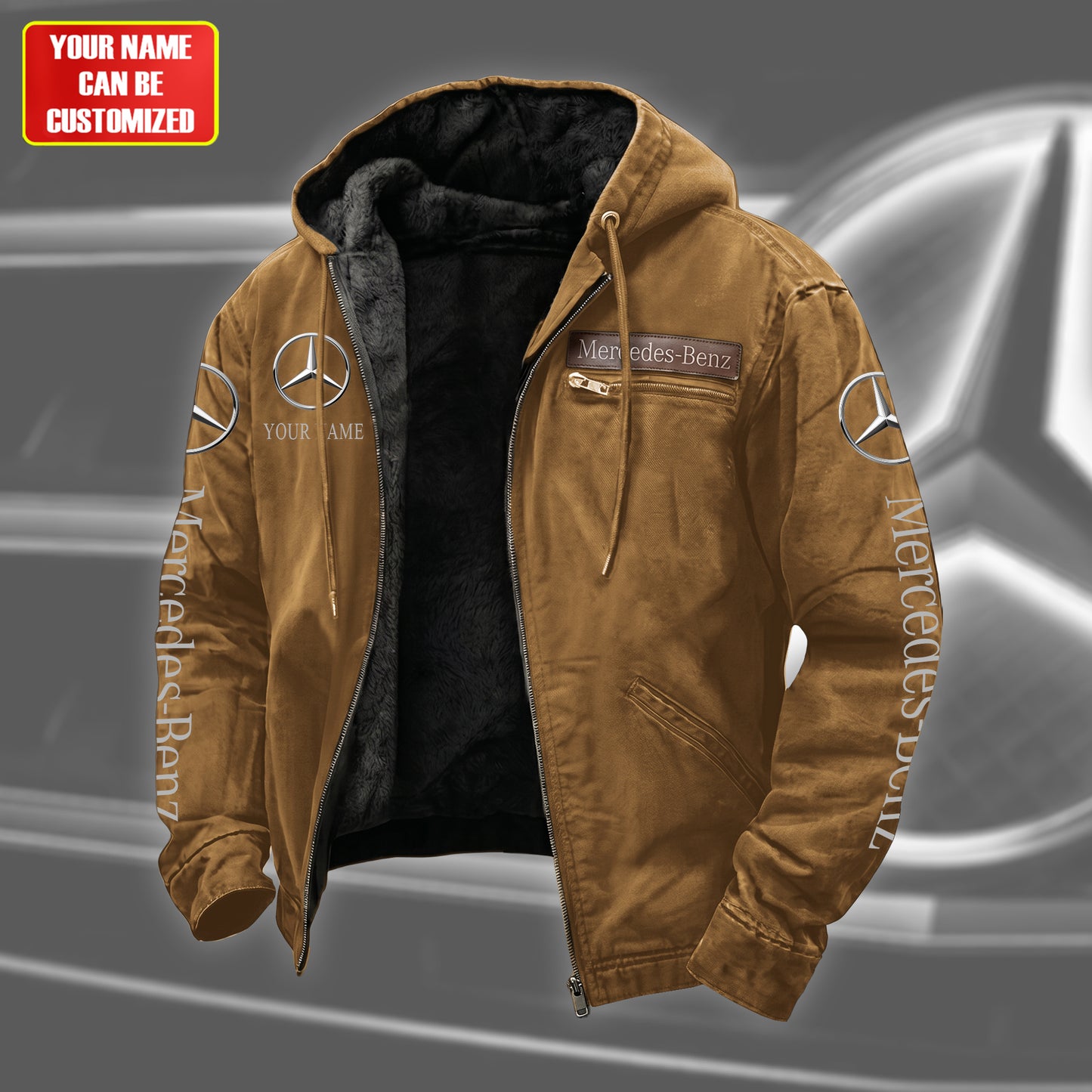Personalized Merc-benz Fur lining Paddle Jacket (1926-2026)
