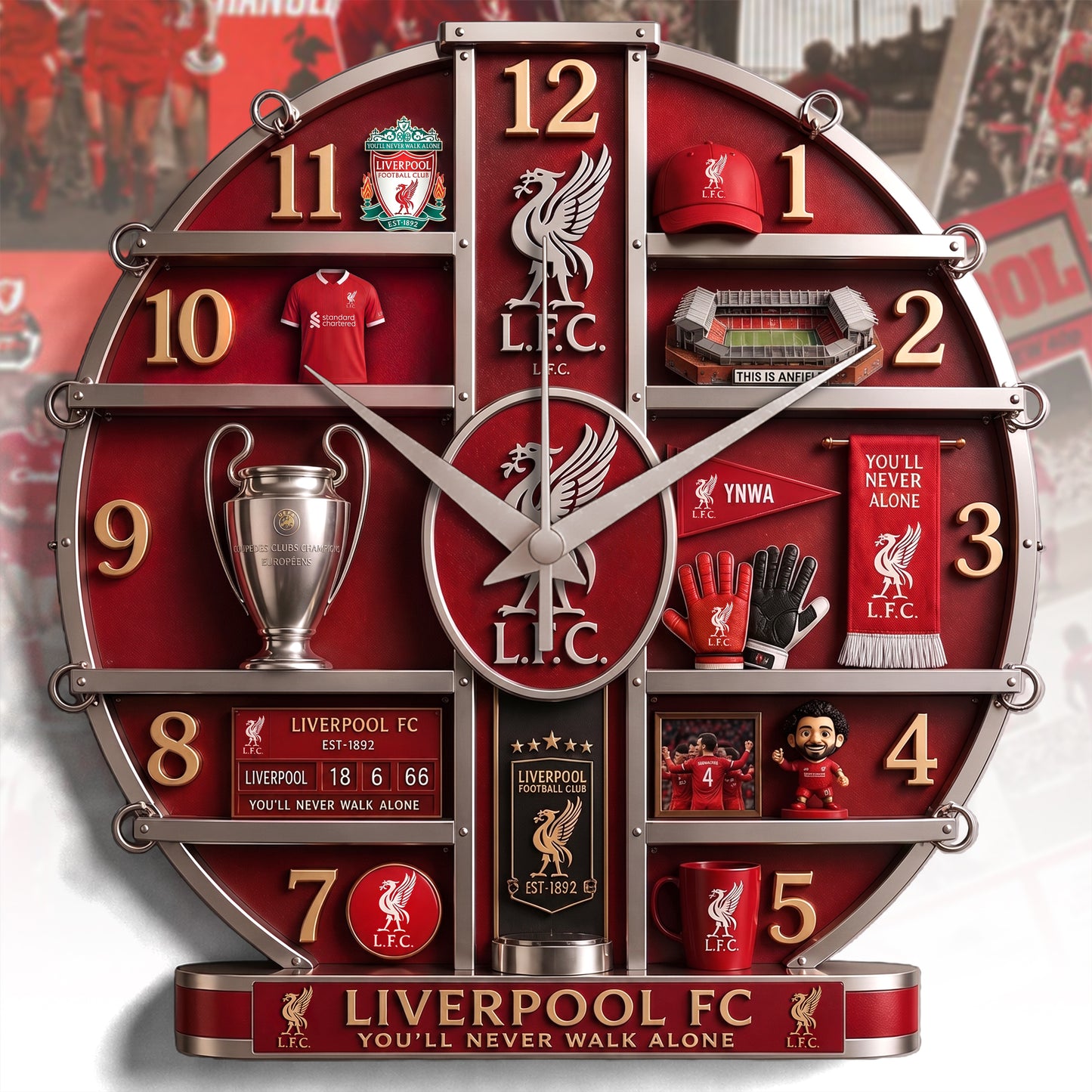 LVP Home Decorative 3D Visual Effect Acrylic Wall Clock V2