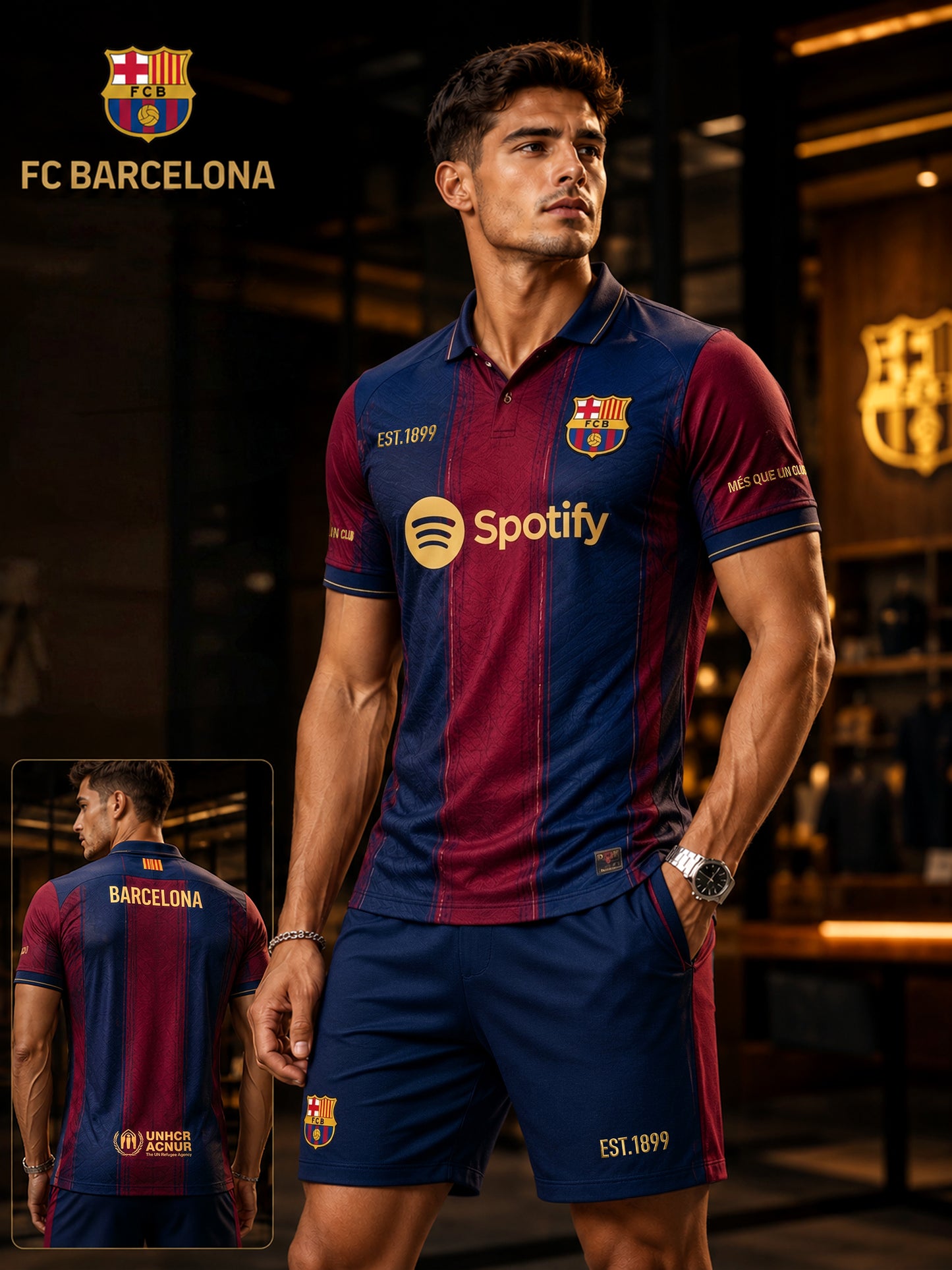 Personalized Barca FC Spotify 2026 All Over Printed Shirt