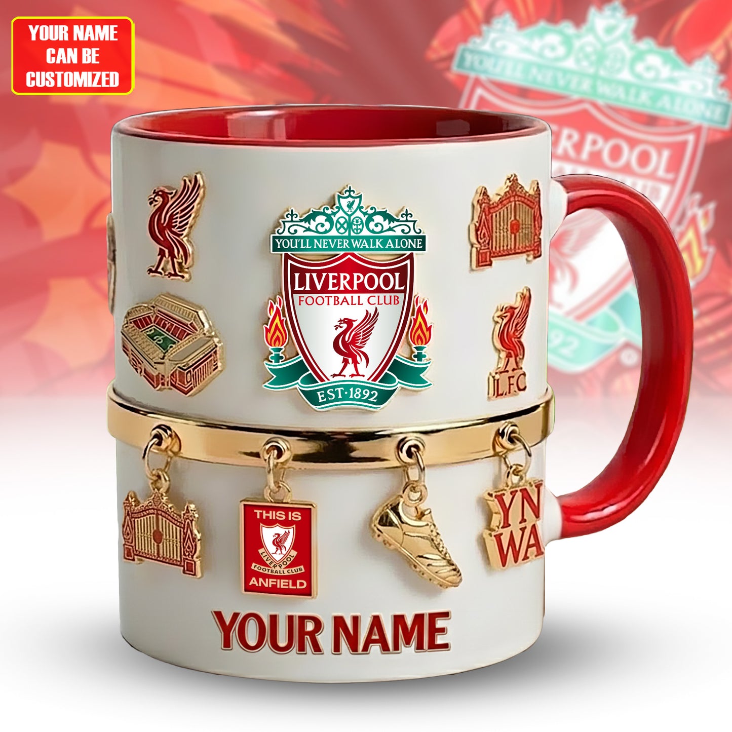 Personalized LVP FC Accent Mug , Cream Mug Gifts , Holiday Gifts