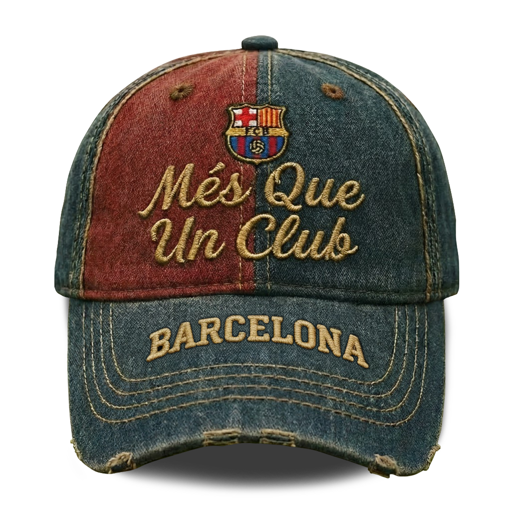 Barca FC Vintage Denim Cap