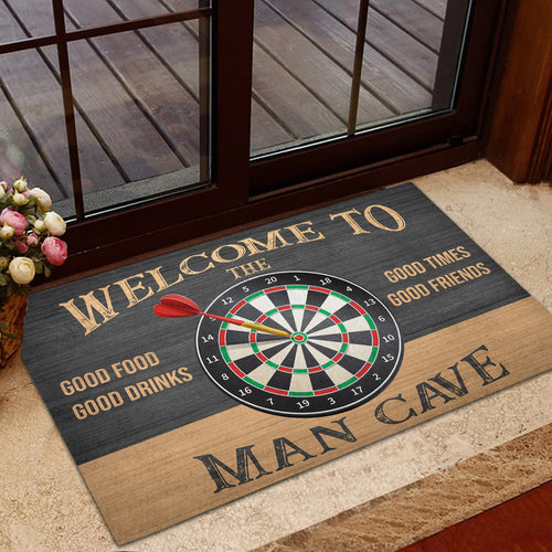 Welcome to the ManCave Darts Doormat P120802