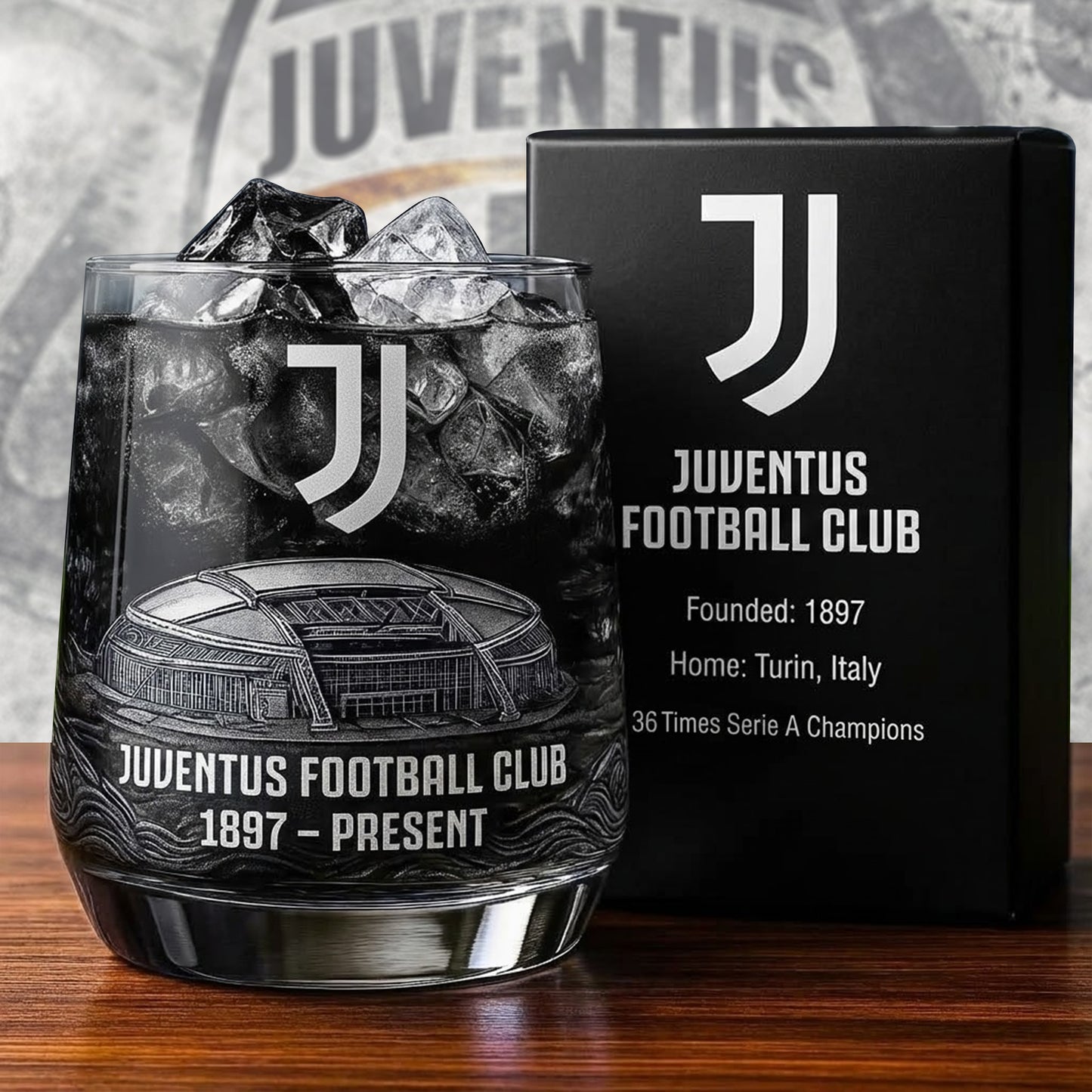 Juve Est 1897 Whisky , Whiskey Glass , Holiday Gift