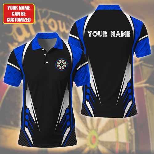 Personalized Darts Team All Over Printed Unisex Shirt - Blue