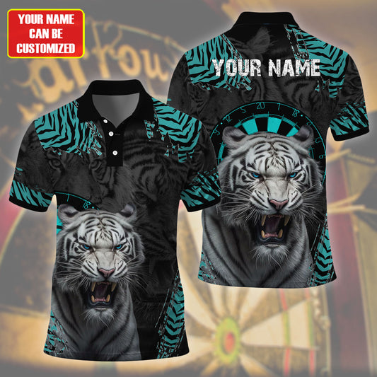 Personalized Darts White Tiger All Over Printed Unisex Shirt P130608