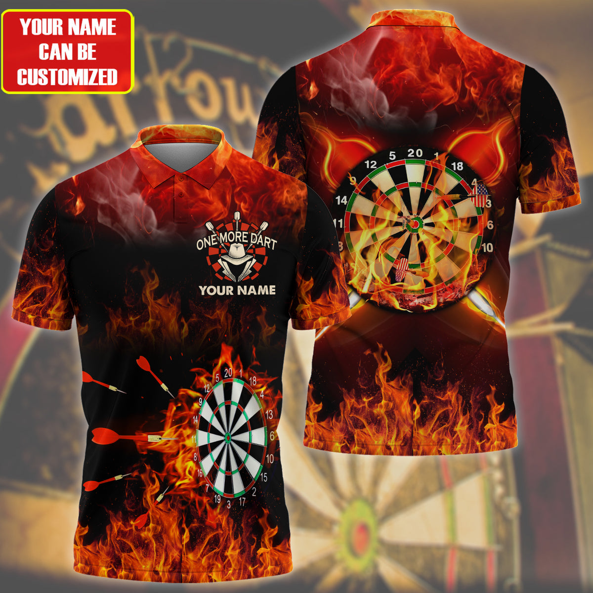Personalized Name Darts All Over Printed Unisex Shirt - LP49