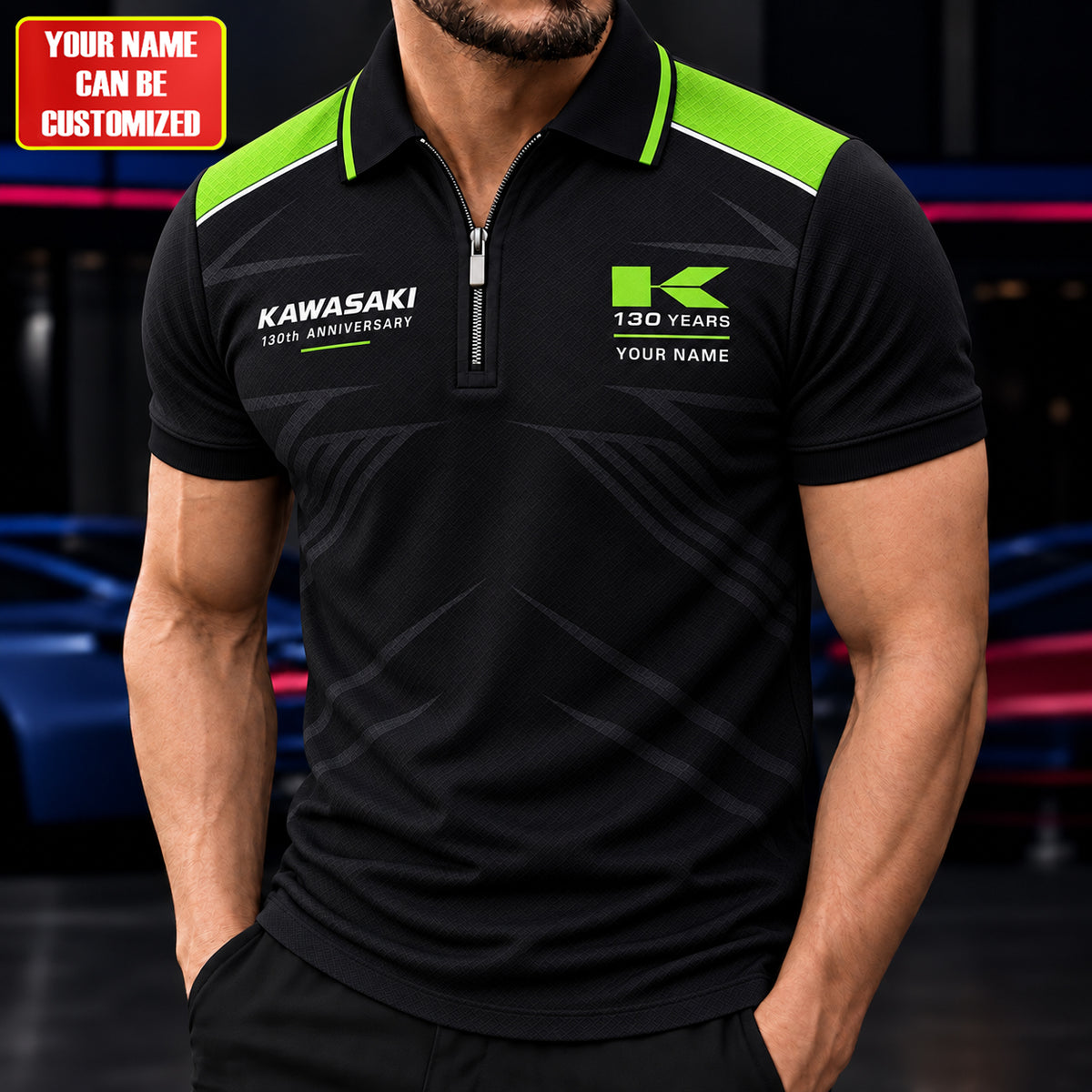 Personalized Kw 130th Anniversary Zipper Polo ,T-shirt, Hoodie , Short , Polo , hawaii