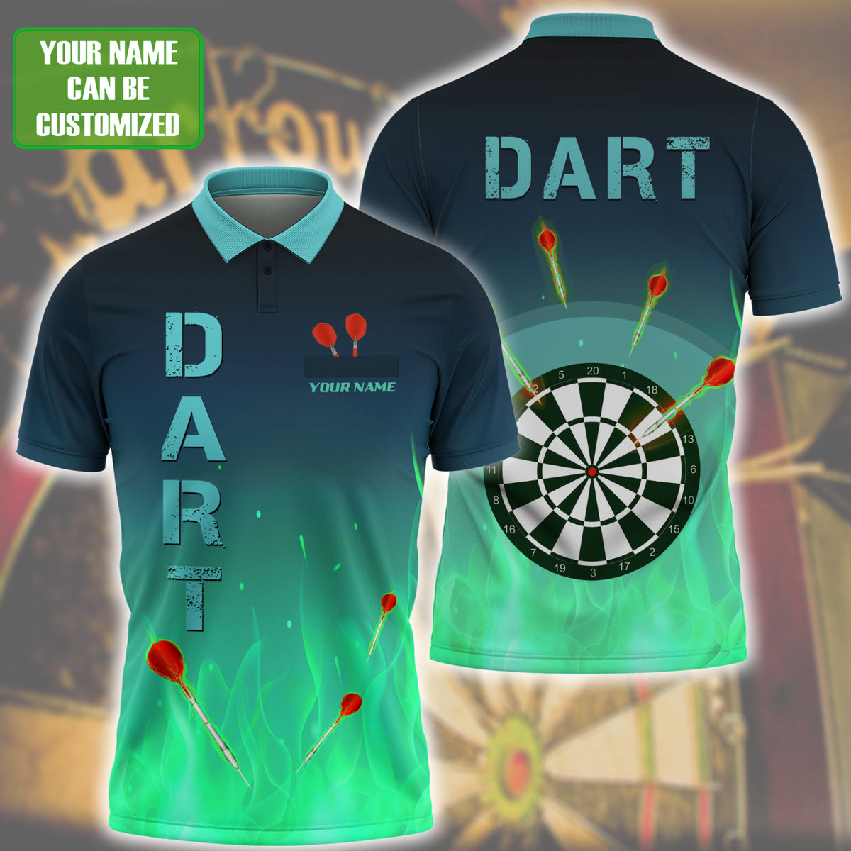 Personalized Name Darts All Over Printed Unisex Shirt - LP66