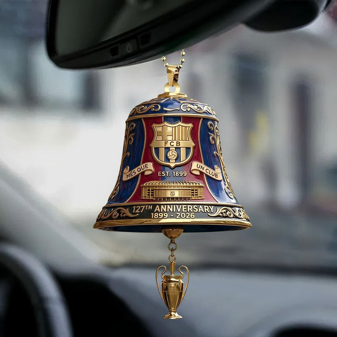 Barca FC Est 1899 127th Anniversary Car Ornament