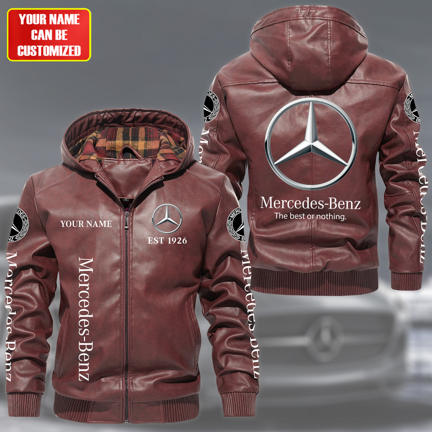Merc Hooded Leather Jacket P171104