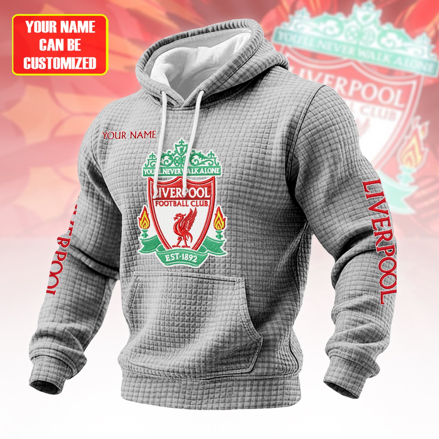 Personalized LVP Fabric Hooded Sweatshirt