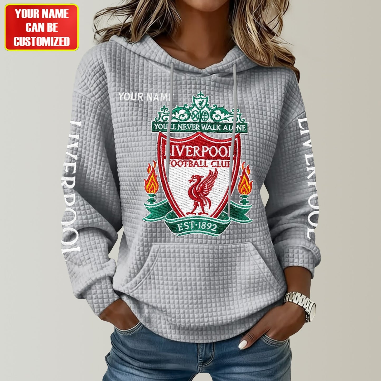 Personalized LVP All Over Print Casual Hoodie