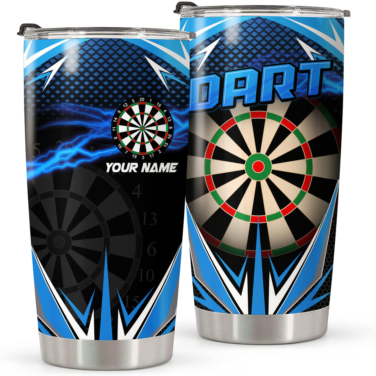 Personalized Name Darts Tumbler 20oz 30oz Cup P180602