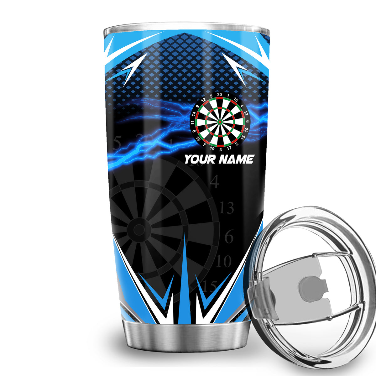 Personalized Name Darts Tumbler 20oz 30oz Cup P180602