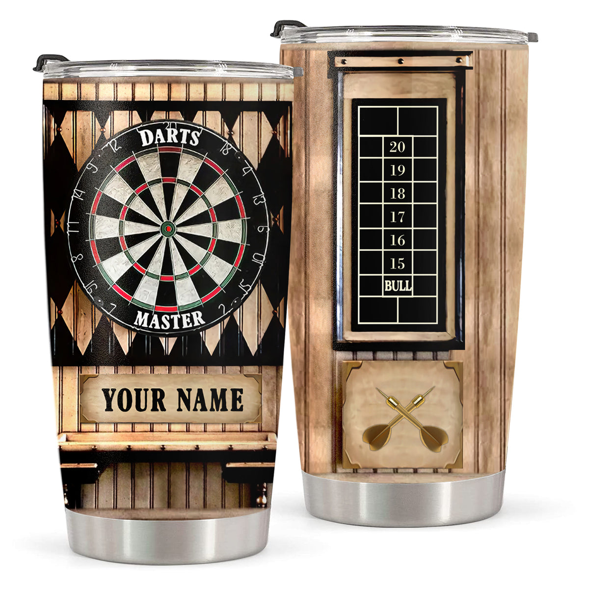 Personalized Name Darts Tumbler 5 20oz 30oz Cup P180708